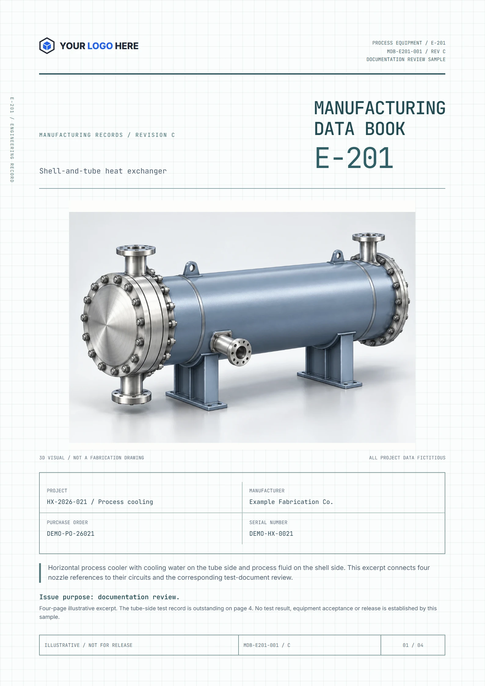 E-201 example MDB cover with 3D visual